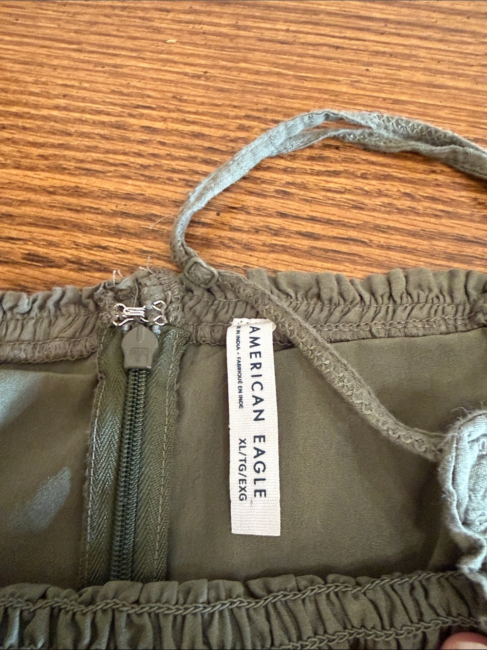 American Eagle Outfitters Olive Green Maxi Dress size XL